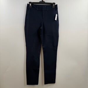 Old Navy Pixie Skinny Ankle Pants Womens 2 Navy High Rise Stretch NWT